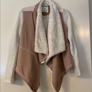 Anthropologie jacket with fur